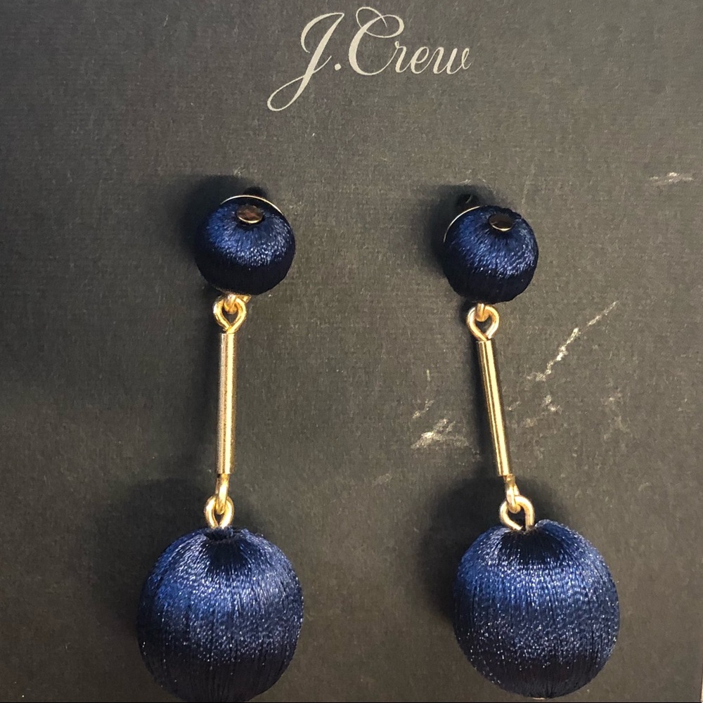 J CREW Blue Drop Down Earrings